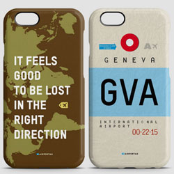 Coque iPhone tag aéroport