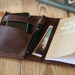 Couverture Moleskine en cuir