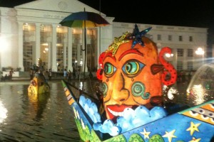 La maison blanche de Bacolod, décorée pour le MassKara
