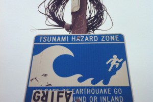 Panneau alerte tsunami