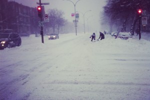Tempête de neige record (45cm) sur Montréal