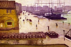Albert Marquet, "Port de Marseille sous la pluie"