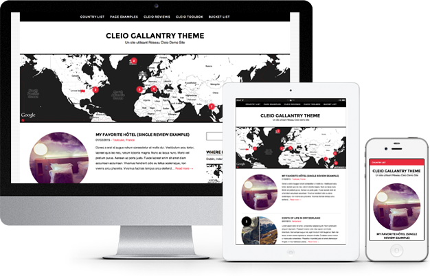 Thème WordPress voyage gallantry