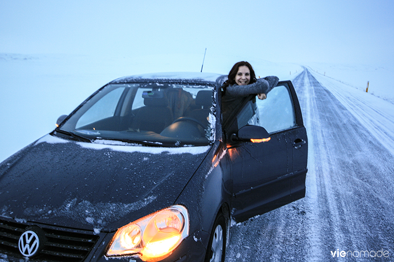 Condition des routes en Islande en hiver