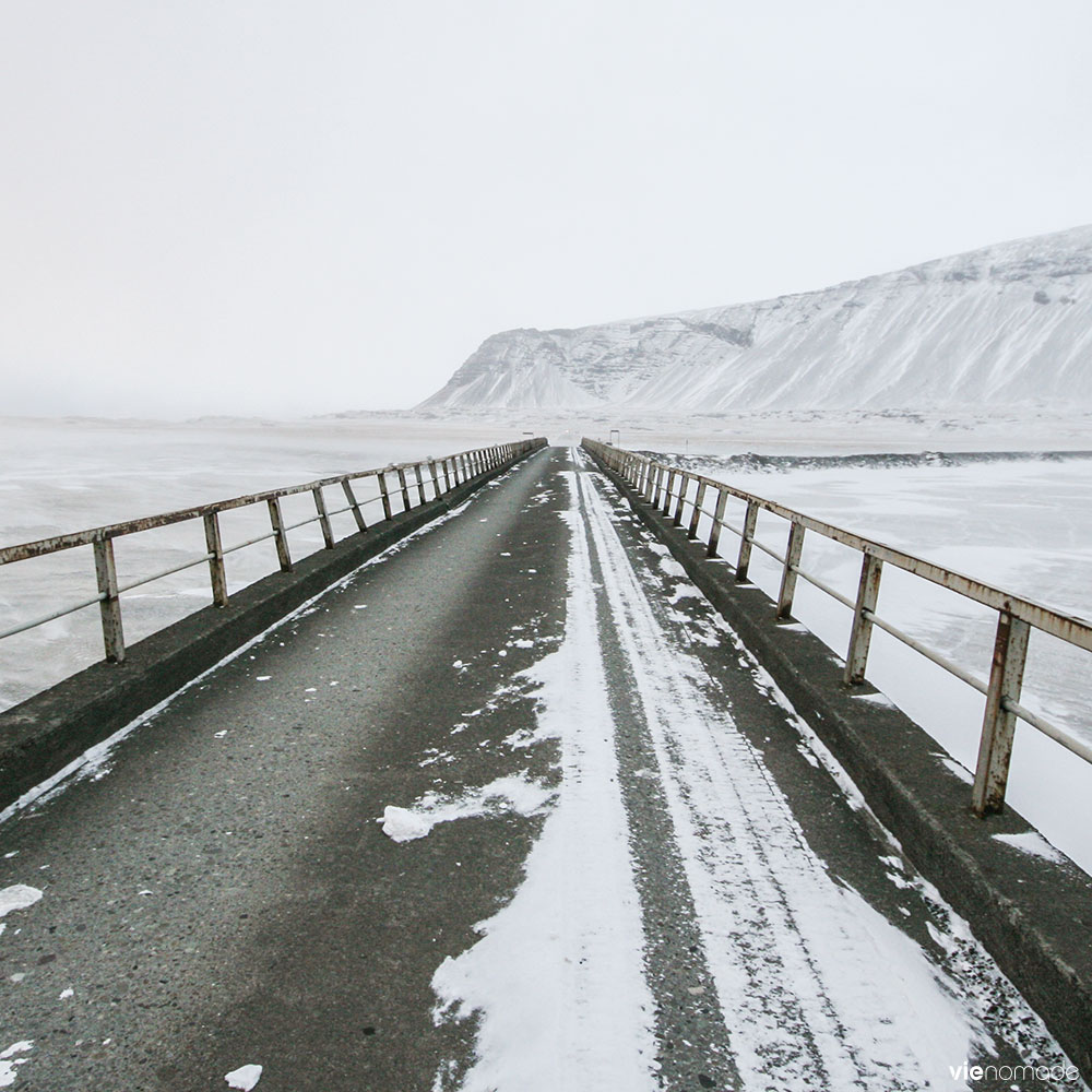 Condition des routes en Islande en hiver