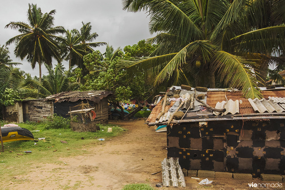 Baraques à Kalutara, Sri Lanka