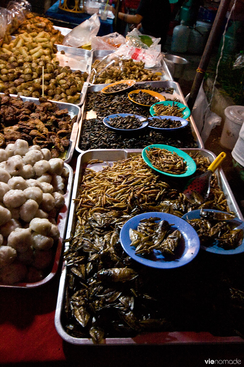 Manger des insectes en Thaïlande