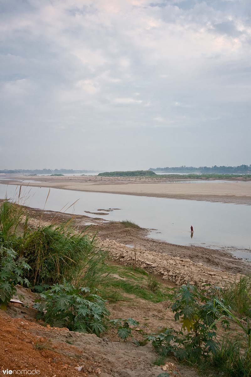 Au bord du Mékong à Vientiane