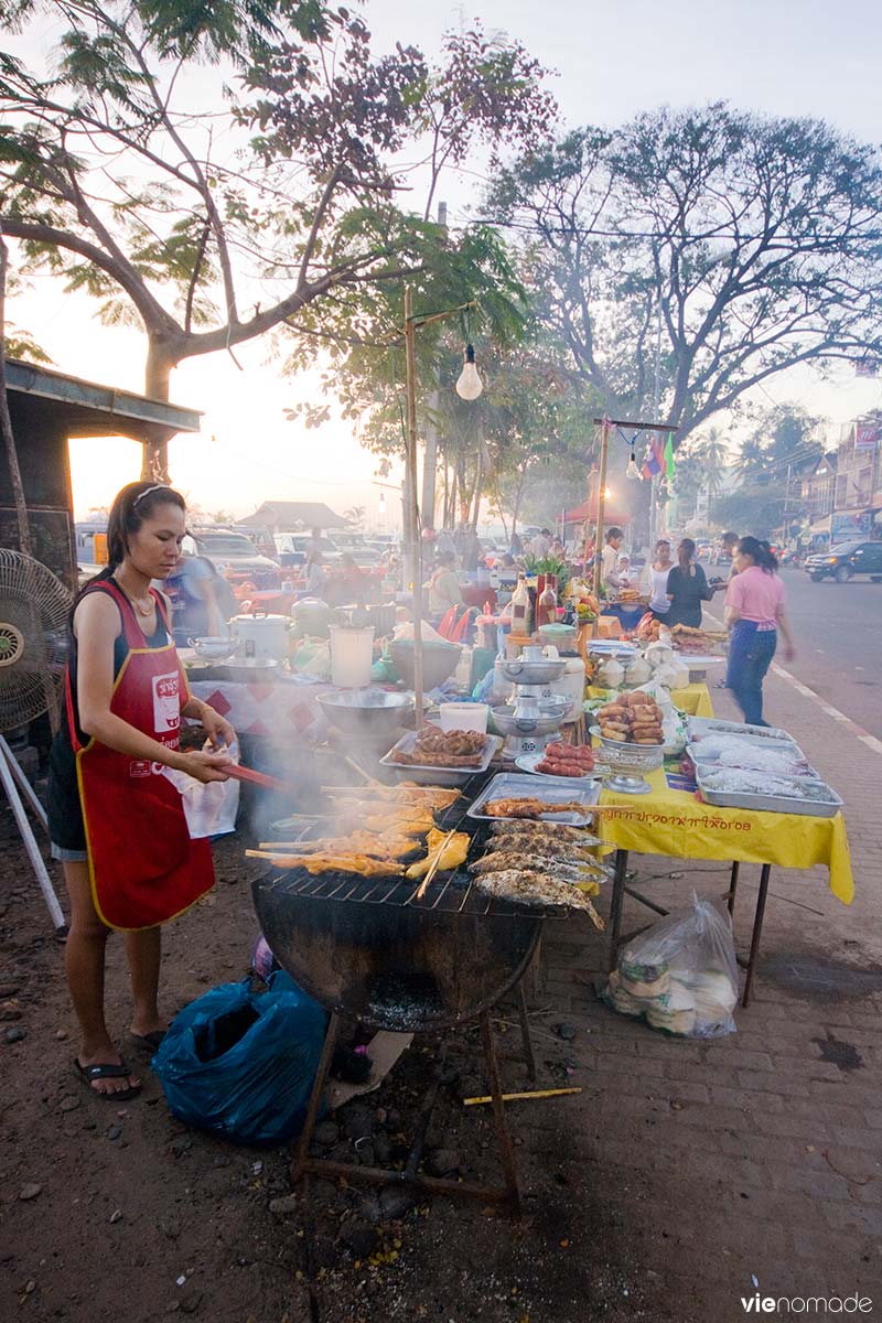 Street food à Vientiane, Laos