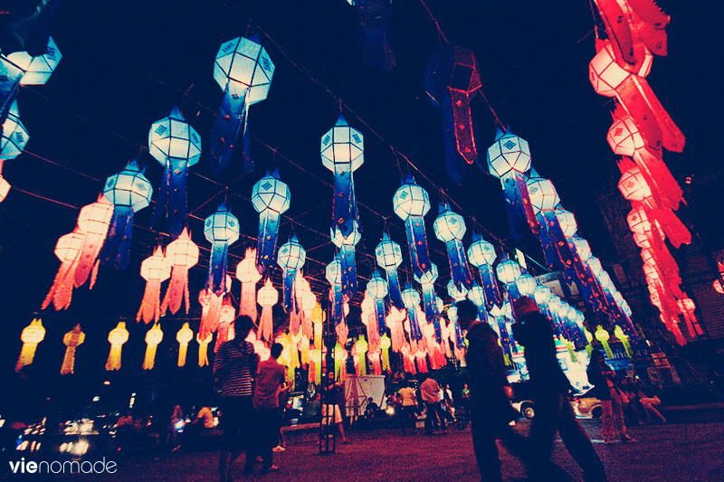 Festival Yi Peng, Chiang Mai. Thaïllande