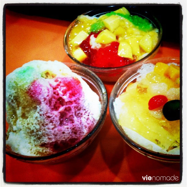 Ais kacang, un dessert de glace tout coloré