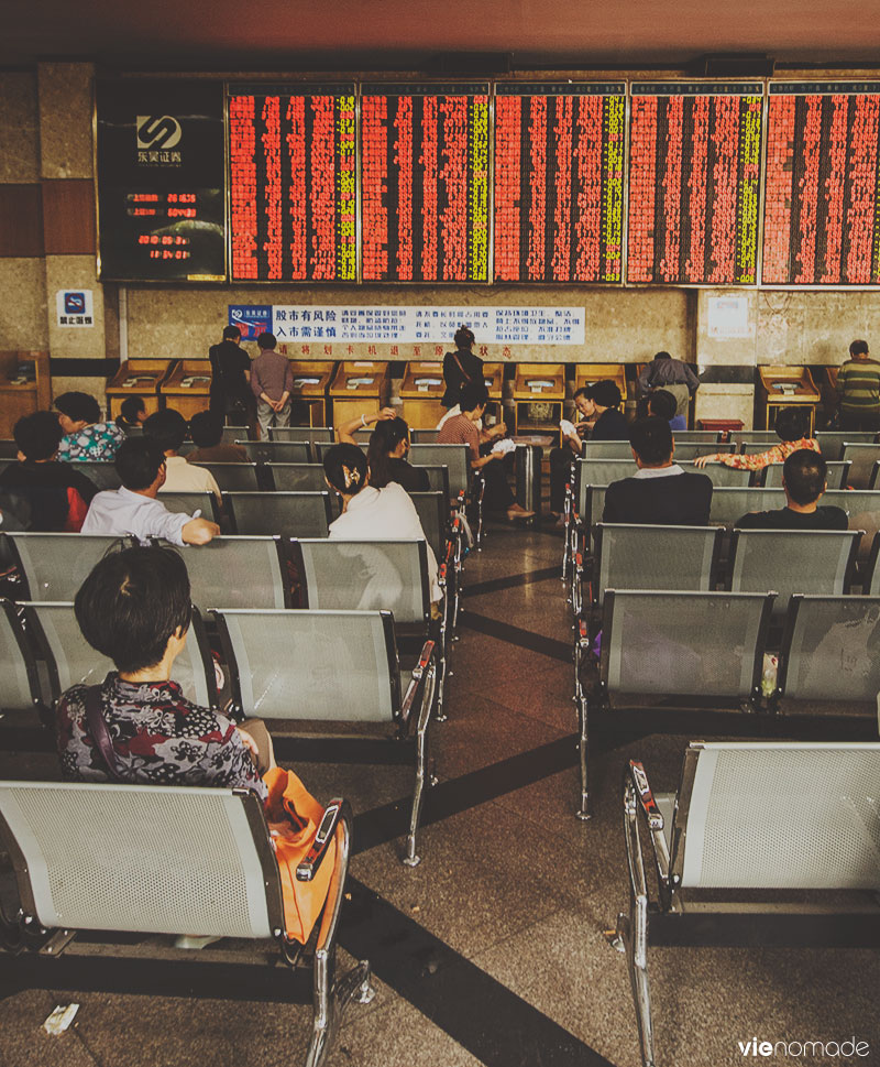 La bourse de Suzhou, Chine