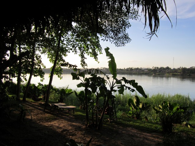 Le jardin de Mut Mee, au bord du Mékong