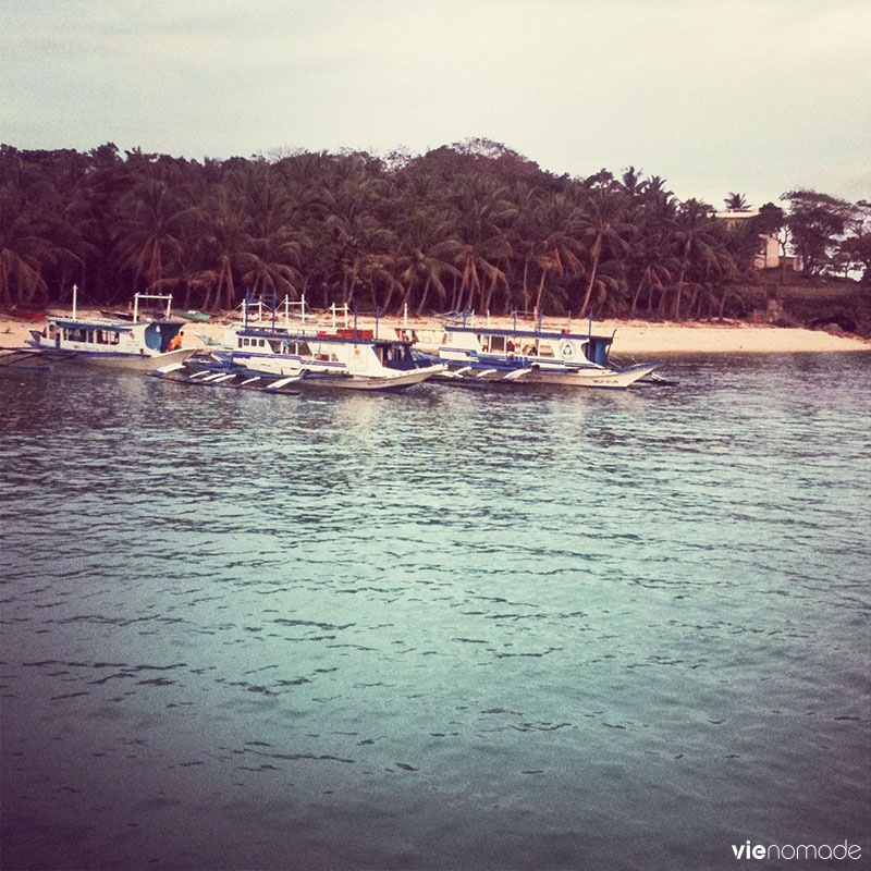 Bateaux amarrés, Boracay