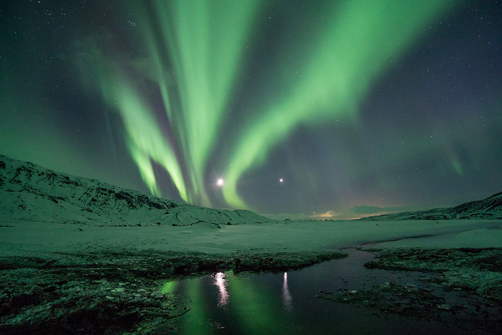 Voir une aurore boréale en Islande