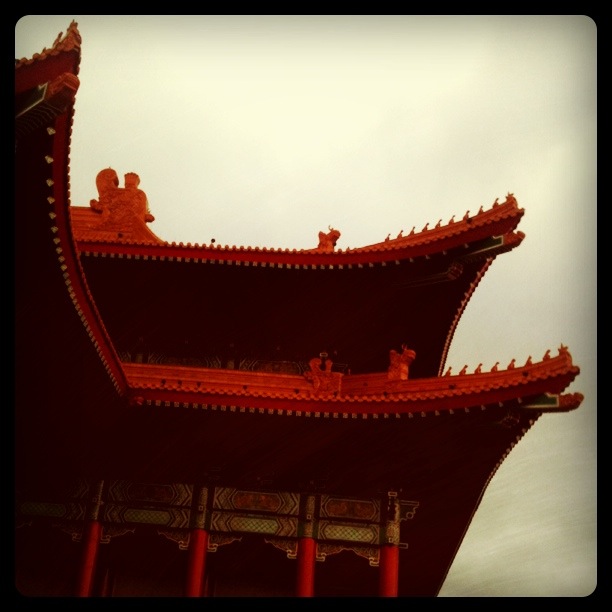 Détail d'un bâtiment du Chiang Kai Shek Memorial Hall