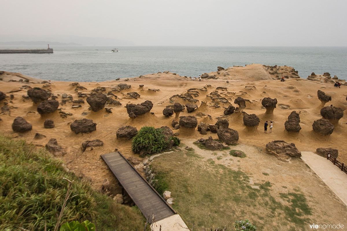 Parc géologique de Yehliu à Taïwan