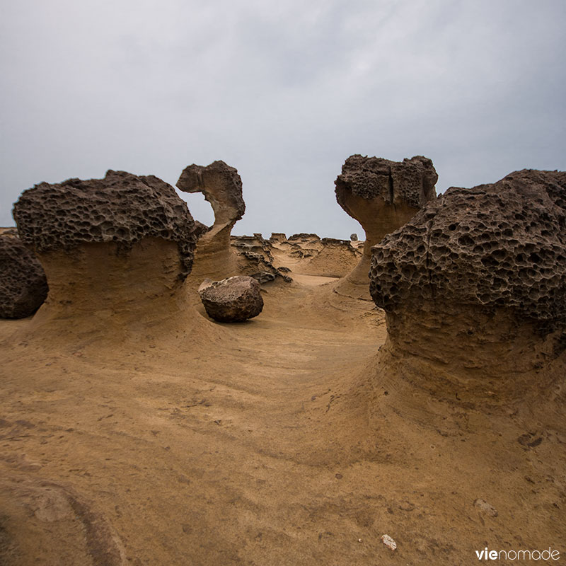 Yeliu, parc géologique à Taïwan