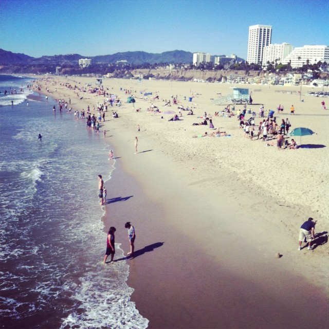 La plage de Santa Monica