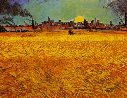 Vincent Van Gogh, "Champ de blé, Arles" Vincent Van Gogh, "Champ de blé, Arles"