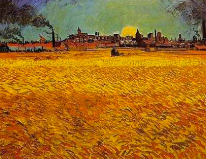 Vincent Van Gogh, "Champ de blé, Arles"