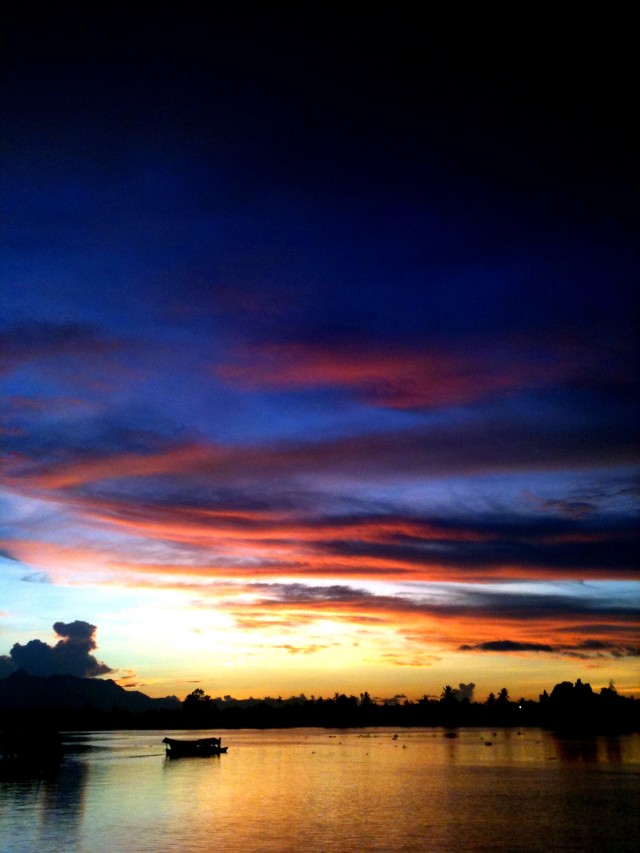 Glorieux coucher de soleil sur Kuching