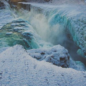 Islande en hiver: Gullfoss et Geysir