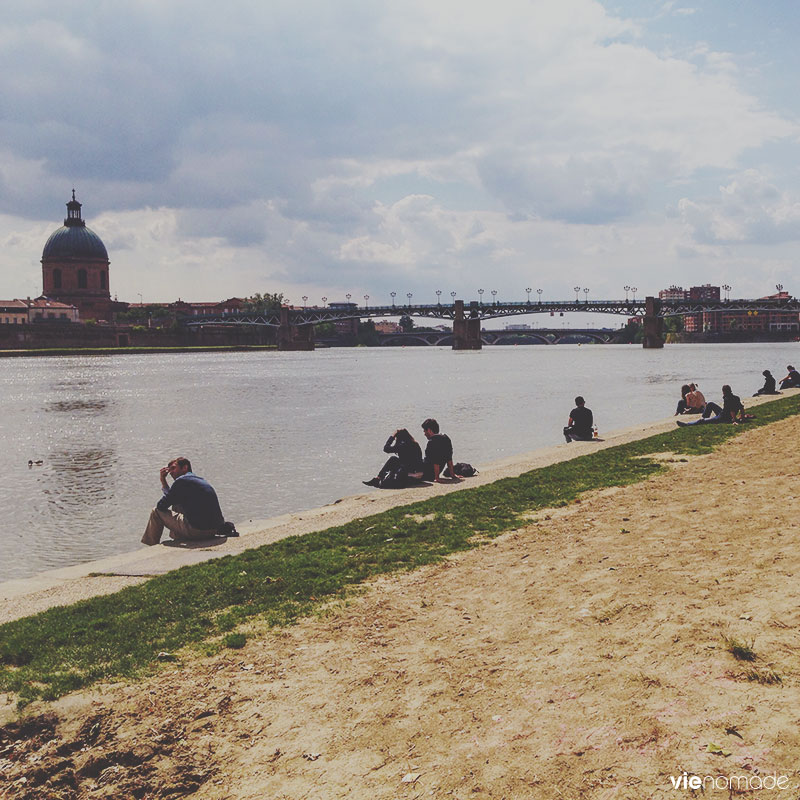 Les bords de la Garonne à Toulouse