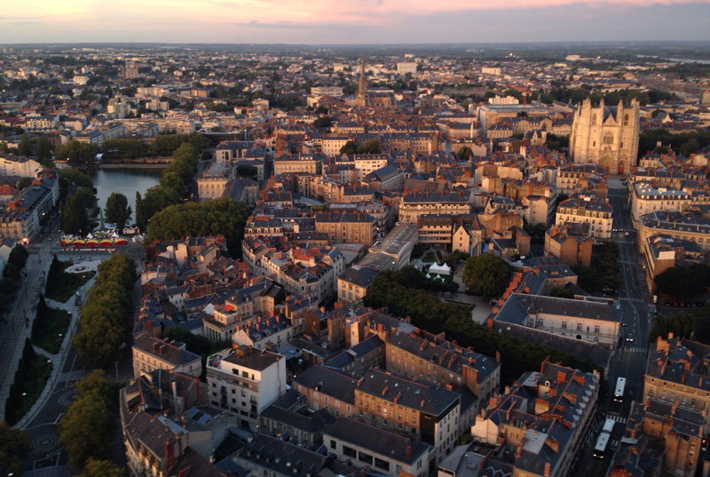 Nantes vue d'en-haut