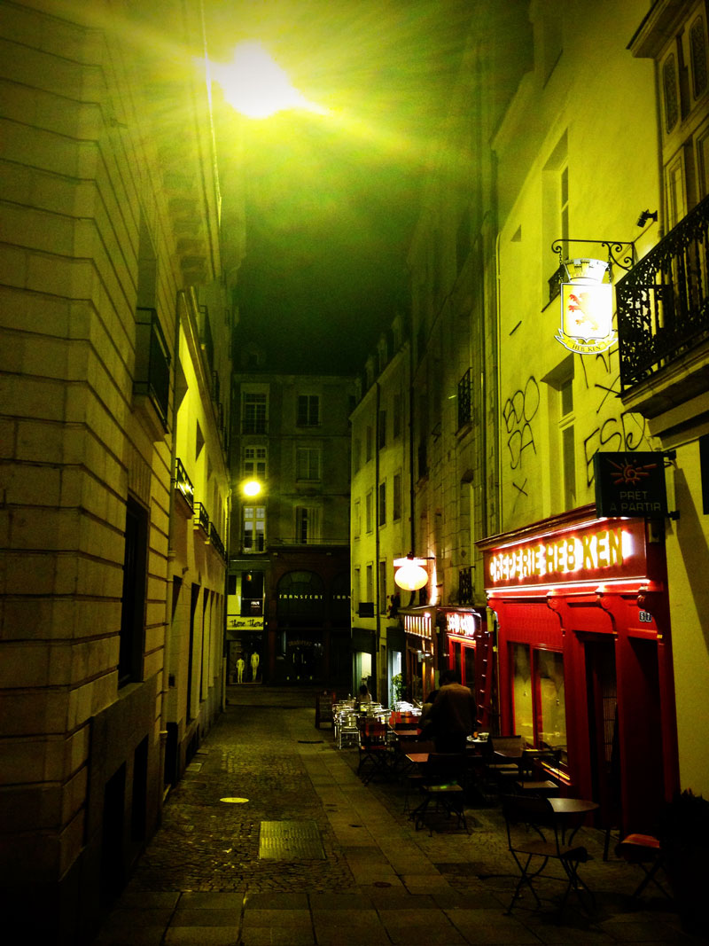 Nantes la nuit, crêperies