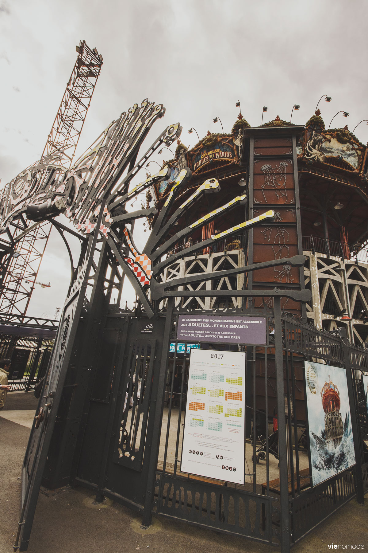 Le carrousel des mondes marins de Nantes, les machines de l'île