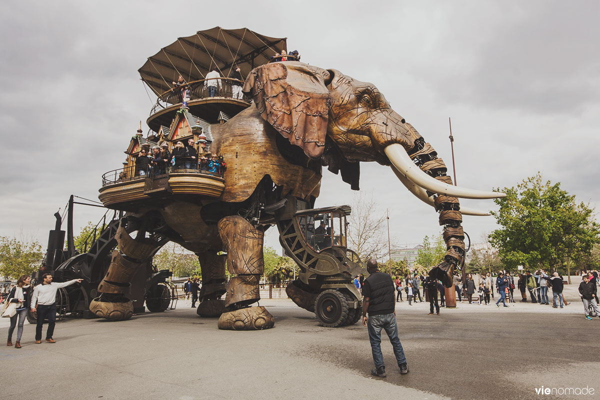 L'éléphant de Nantes, les machines de l'île