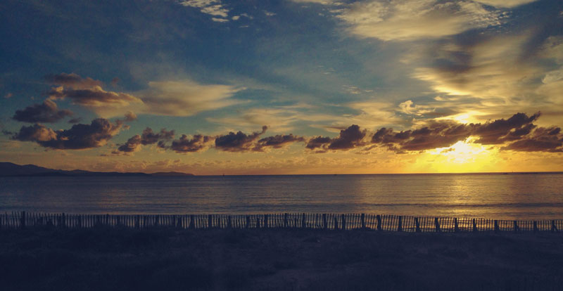 Coucher de soleil à Ajaccio