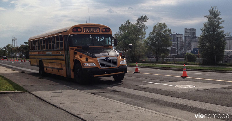 Bus d'écoliers à Montréal