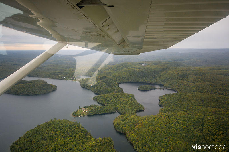 Survol de Sacacomie en hydravion