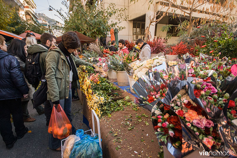 Marché de quartier, à Athènes