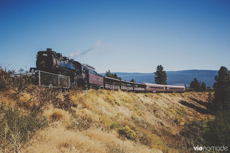 Train à vapeur Kettle Valley dans l'Okanagan