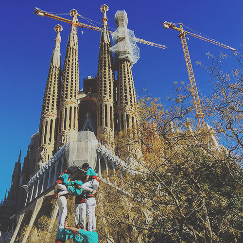 Les castellers, pyramides humaines de Catalogne