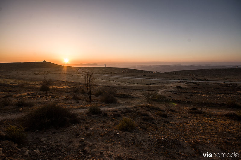 Lever de soleil sur Maktesh Ramon