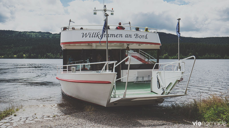 Bateau sur le Schluchsee, Forêt-Noire