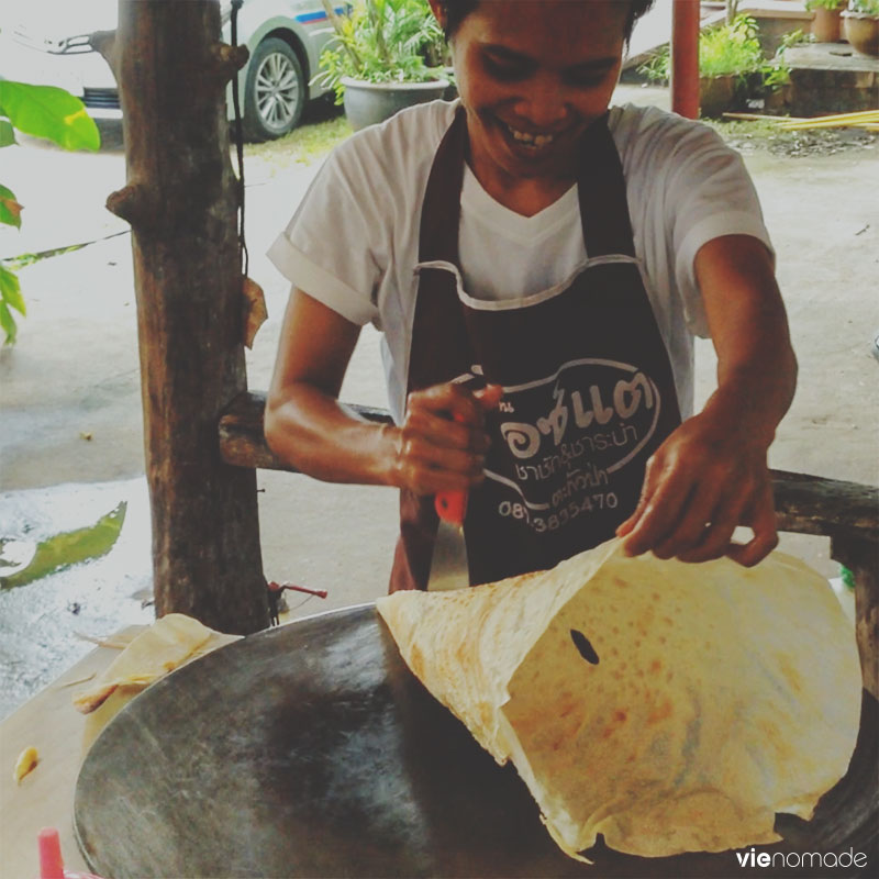 Roti, spécialité de Thaïlande