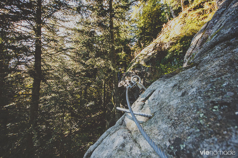 Domaine Prabouré en Auvergne, via ferrata