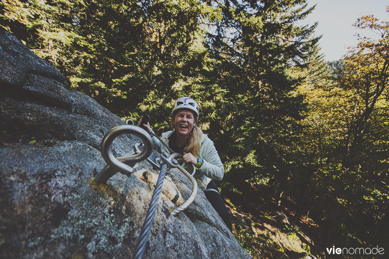 Domaine Prabouré en Auvergne, via ferrata