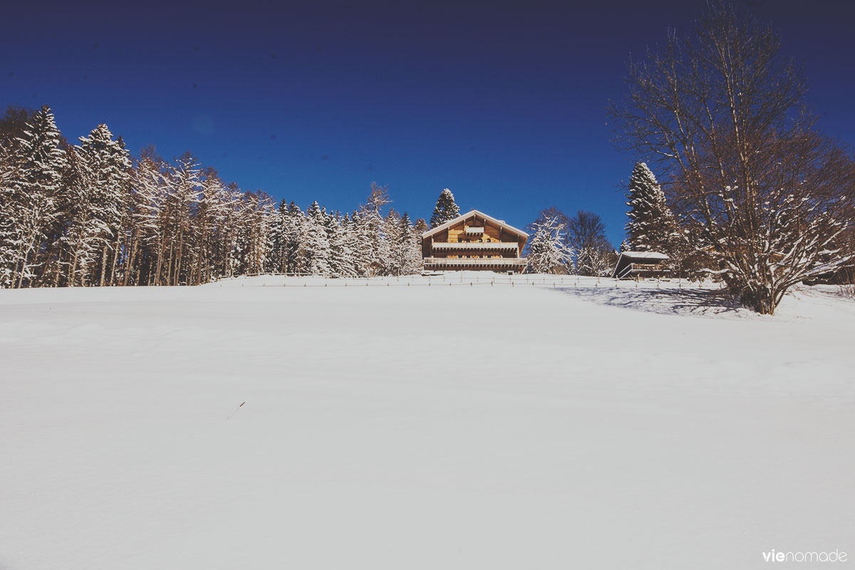 Balade dans la neige à Gryon