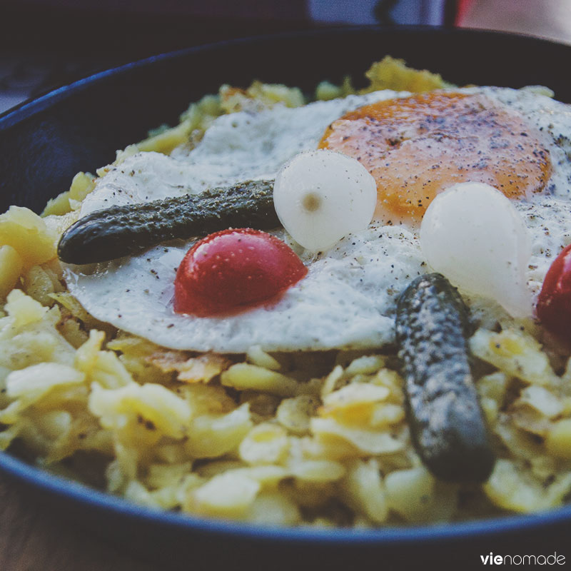 Rösti au feu de bois au Berghüsli