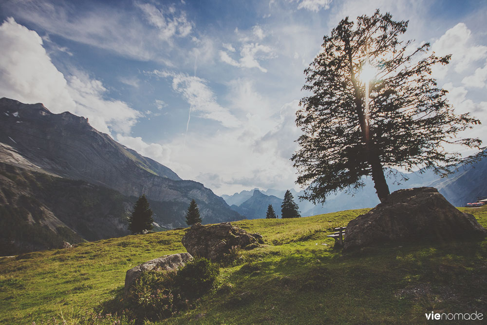 Balade en Suisse: lac d'oeschinen