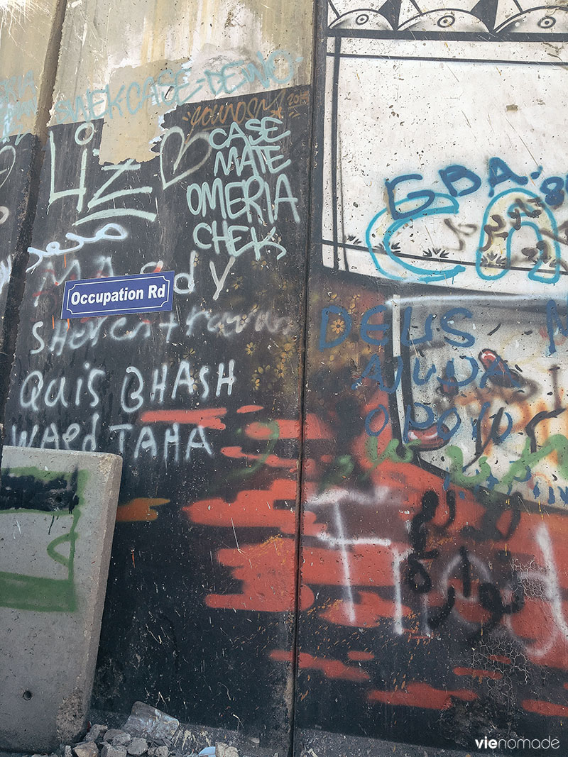 Le mur à Bethléem, en Palestine