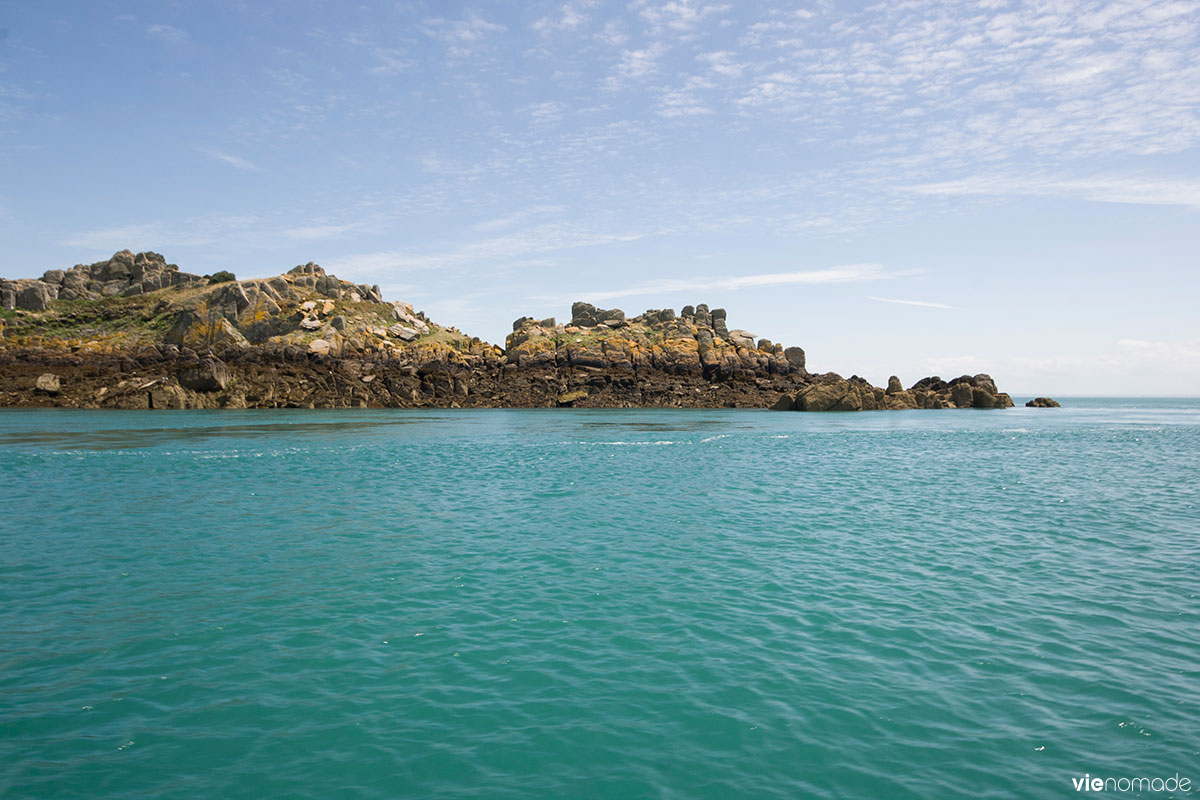 Pointe du Grouin en voilier, Bretagne