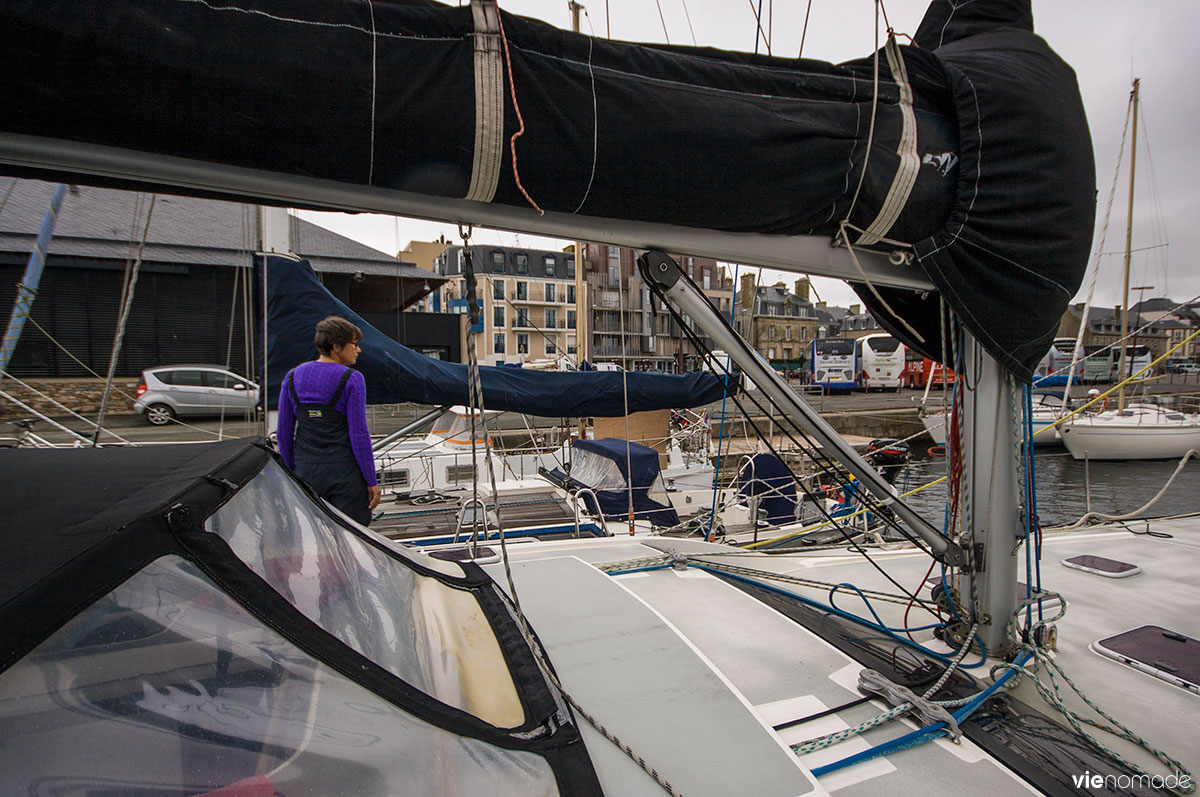 Port de Saint-Malo, en voilier