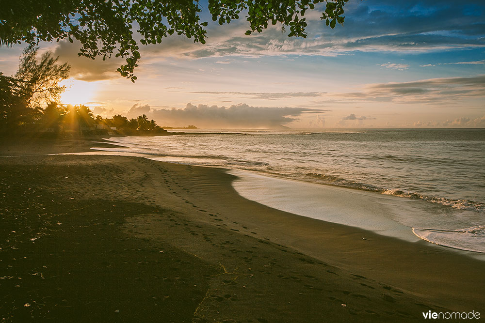 Coucher de soleil à Tahiti